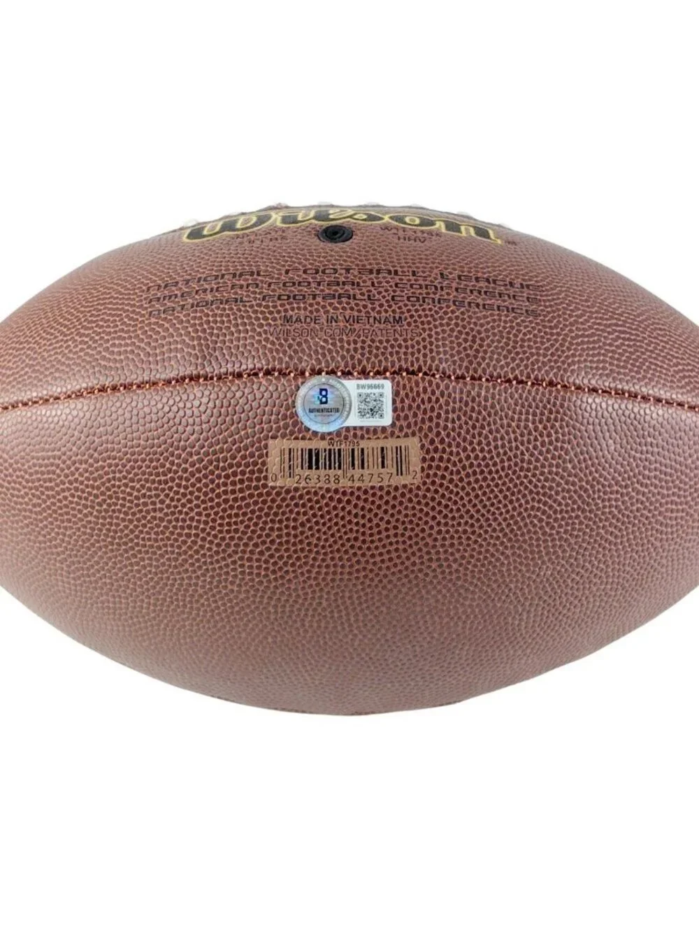 Colston Loveland Signed Wilson NFL Football Chicago Bears Michigan BAS COA